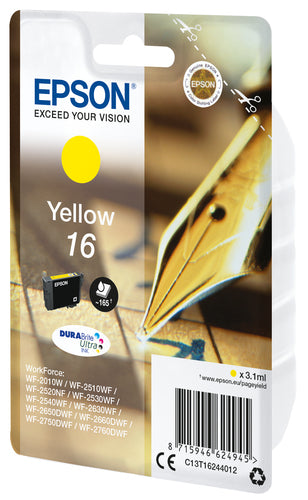 Epson Pen and crossword Singlepack Yellow 16 DURABrite Ultra Ink Epson Pen and crossword Singlepack Yellow 16 DURABrite Ultra Ink